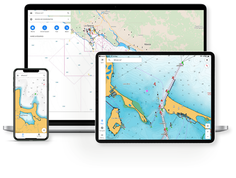 C-MAP App: Premium nautical charts and features on mobile.